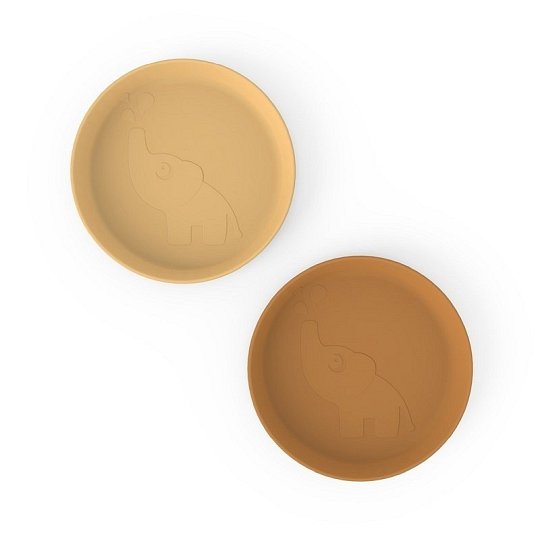 Done by Deer Talerzyk dla Dziecka Kiddish Elphee Mustard 2 szt.