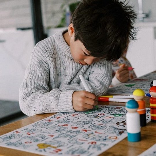 HeyDoodle Mata Silikonowa do Kolorowania A3 - Zawody