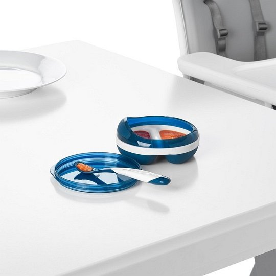 OXO Miska Dzielona z Przykrywką Navy