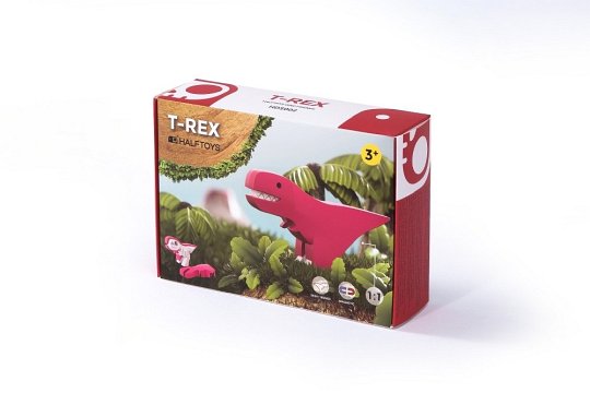 Halftoys Magnetyczny Składany Dinozaur T-Rex
