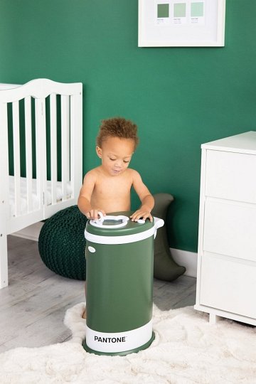 Ubbi Stalowy Kosz na Pieluchy Pantone Green