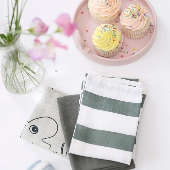 Done By Deer Myjki 5 szt. Friends Mustard GOTS