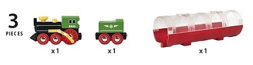 BRIO World Pociąg Parowy z Tunelem