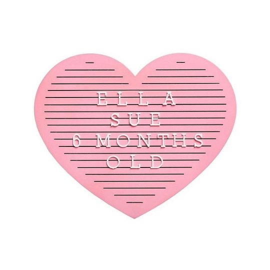 Pearhead Tablica z Literkami Serce Pink