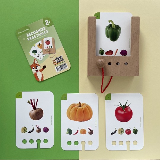 WiemTo Karty Rozpoznawanie Warzyw dla Dzieci 2+