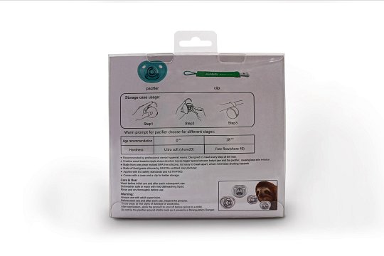 Mombella Zestaw Smoczek Tasiemka i Etui