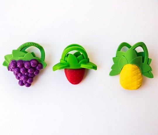 Baby Banana Zestaw Gryzaków Owoce 3 szt