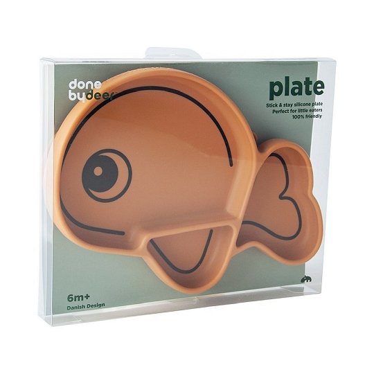 Done by Deer Talerzyk z Przyssawką Wieloryb Wally Mustard