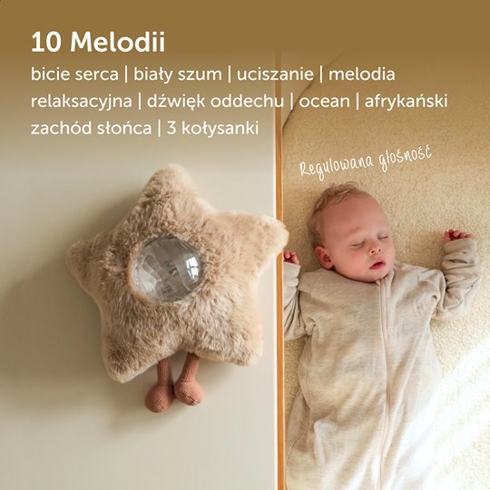 ZAZU Gaia Projektor Zorzy Polarnej Beige