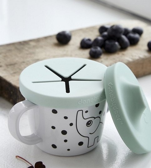 Done by Deer Kubek z Nakładkami Grey