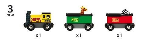 BRIO World Drewniany Pociąg Safari