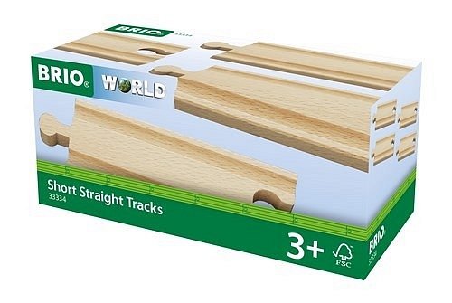 BRIO World Tory Krótkie Proste Zestaw 4szt