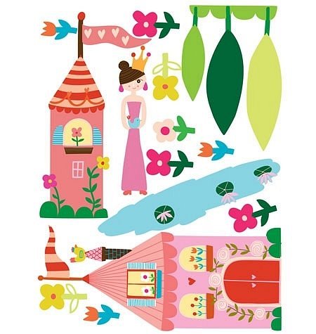 Wallies Naklejk Miarka Wzrostu Księżniczka