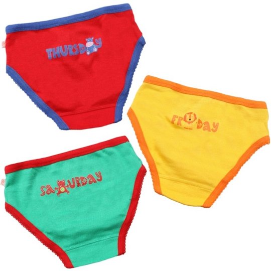 Zoocchini Majtki Dziewczęce Dni Tygodnia 4-5 lat – 7 szt.