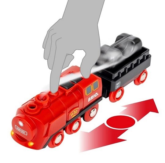 BRIO Word Zestaw z Kolejką na Parę na Baterie