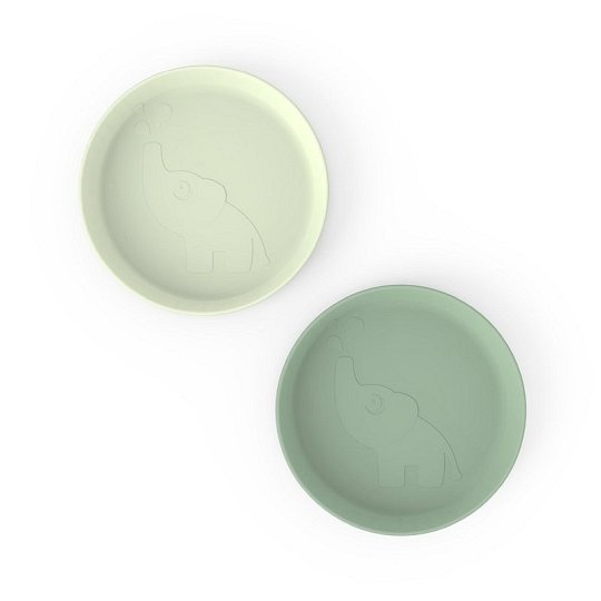 Done by Deer Talerzyk dla Dziecka Kiddish Elphee Green 2 szt.