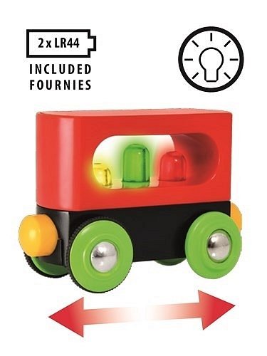 BRIO Mój Pierwszy Wagon ze Światłem