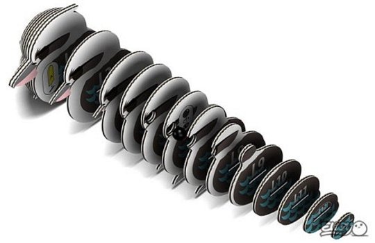 Eugy Układanka Eko 3D Ptak Kukabura