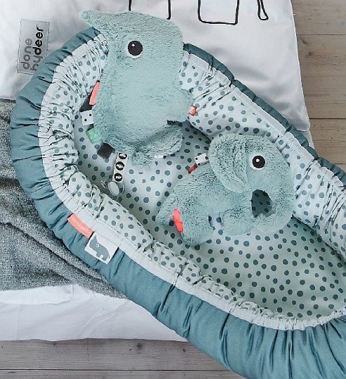 Done by Deer Przytulanka Niebieska Słonik Elphee