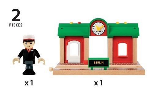 BRIO World Stacja Kolejowa z Nagrywarką