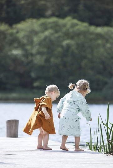 Done by Deer Sea Ponczo Kąpielowe Blue