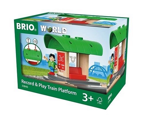 BRIO World Peron Kolejowy z Nagrywarką