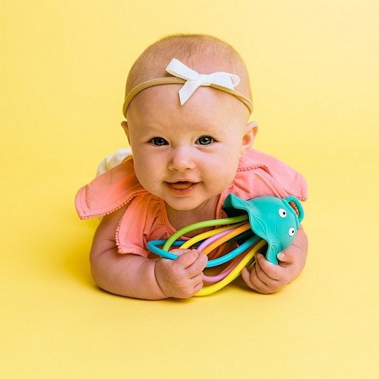 Baby Banana Grzechotka i Gryzak Meduza