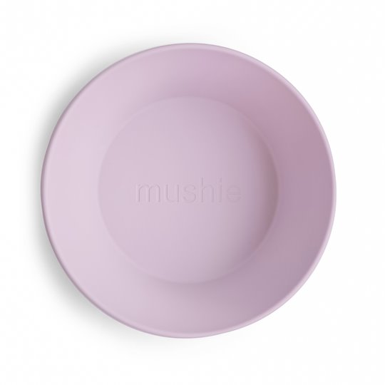 Mushie Miseczki dla dzieci okrągłe 2-pak Soft Lilac