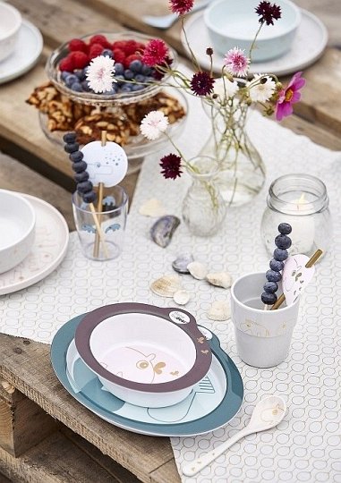 Done by Deer Contour Zestaw Obiadowy Grey