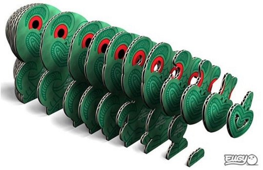 Eugy Układanka Eko 3D Tiki