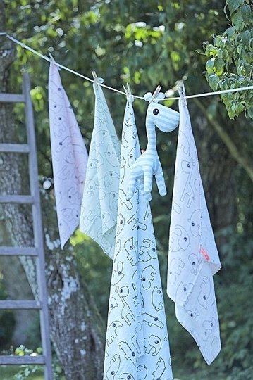 Done by Deer Contour Pieluszka 2szt Powder