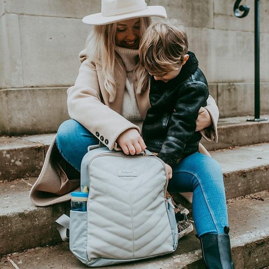 Babymel Plecak z Ekoskóry Gabby Pale Grey
