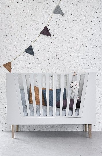 Done by Deer Łóżeczko 70x140 cm Grey