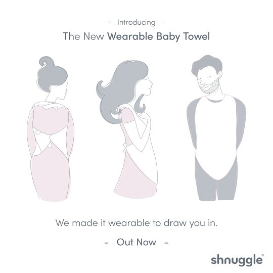 Shnuggle Ręcznik z Kapturkiem Blue