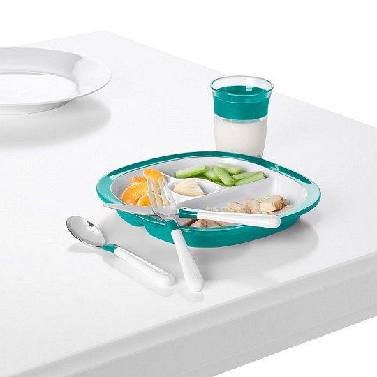 OXO Zestaw Sztućców Metalowych Teal 3+