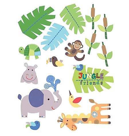 Wallies Naklejki Przyjaciele z Dżungli