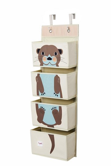 3 Sprouts Organizer Ścienny Wiszący Wydra Brown