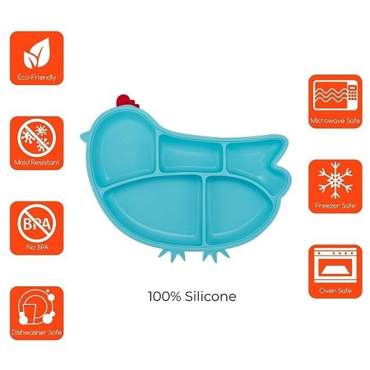 Innobaby Talerzyk z Przyssawką Chicken Blu