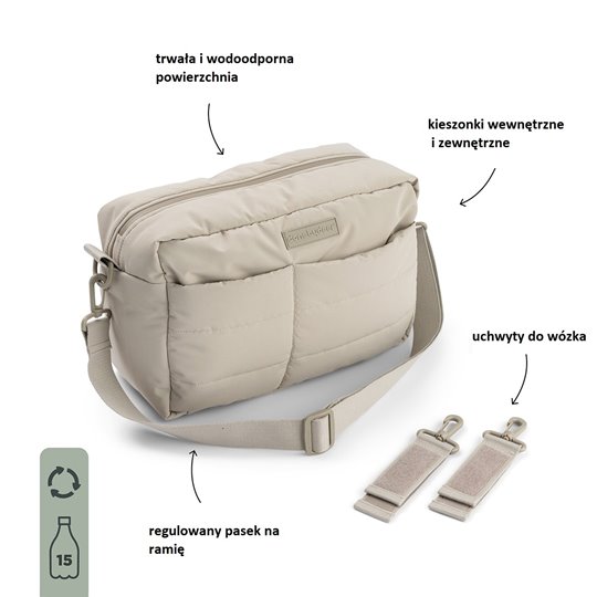 Done by Deer Torba do Wózka Pikowana Sand