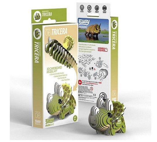 Eugy Układanka Eko 3D Dinozaur Tricera