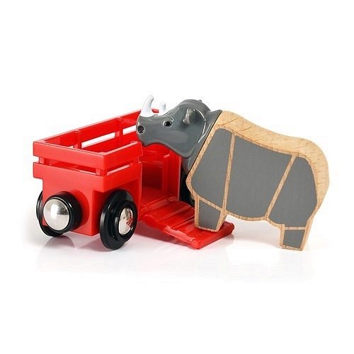 BRIO World Wagon z Nosorożcem Safari