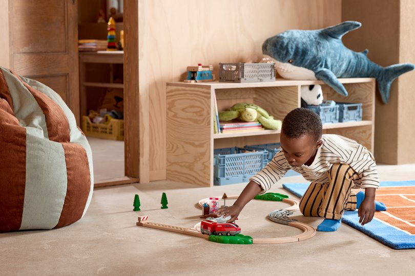 BRIO World Kolejka Drewniana z Pociągiem Pull-Back