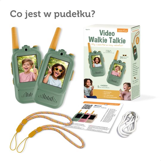 Zazu Fun Video Walkie Talkie dla Dzieci Sage
