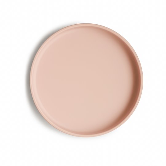 Mushie Silikonowy Talerzyk dla Dziecka z Przyssawką Blush