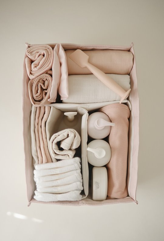 Mushie Organizer na Pieluszki Blush