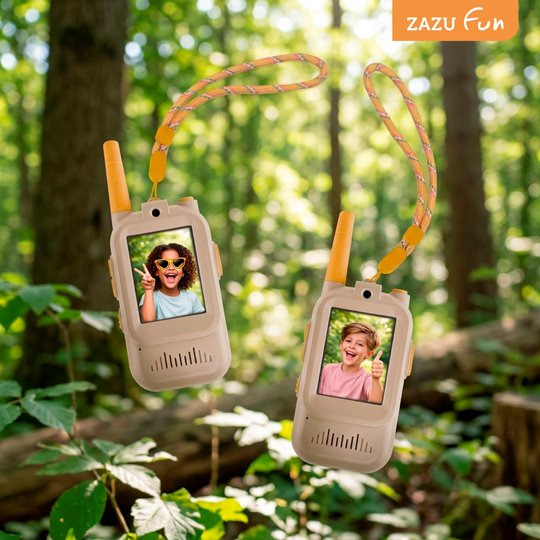 Zazu Fun Video Walkie Talkie dla Dzieci Beige