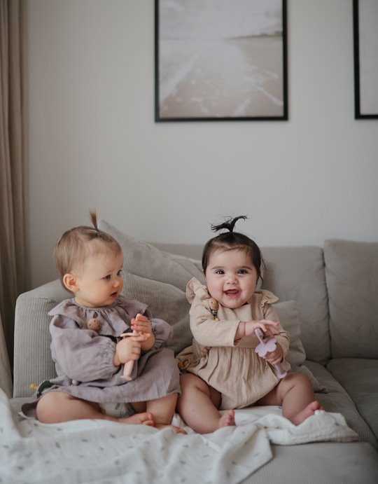 Mushie Szczoteczka do Zębów dla Niemowląt Flower Blush