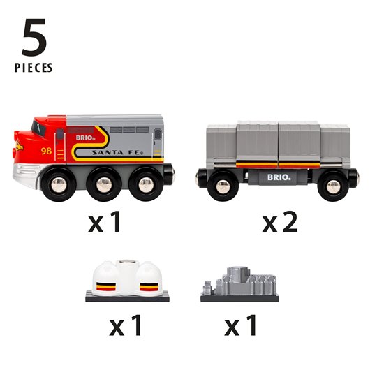 BRIO World Pociągi Świata - Pociąg Santa Fe w USA