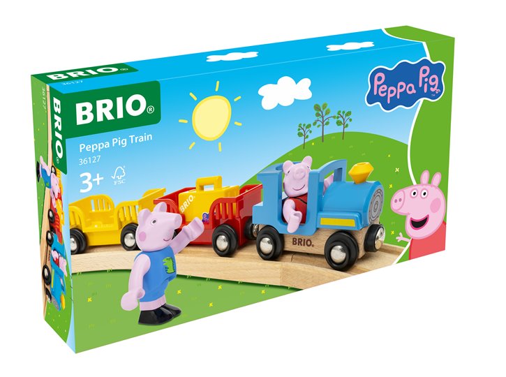 BRIO World Pociąg Świnka Peppa i Georg