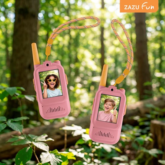 Zazu Fun Video Walkie Talkie dla Dzieci Pink